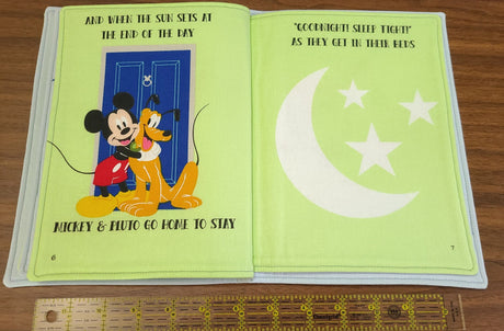 Fabric Panel Spring Creative Mickey Soft Book Cotton