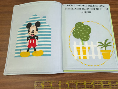 Fabric Panel Spring Creative Mickey Soft Book Cotton