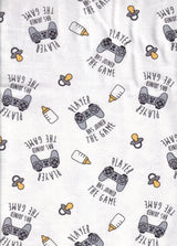 Flannel Fabric Player Has Joined the Game 100% Cotton