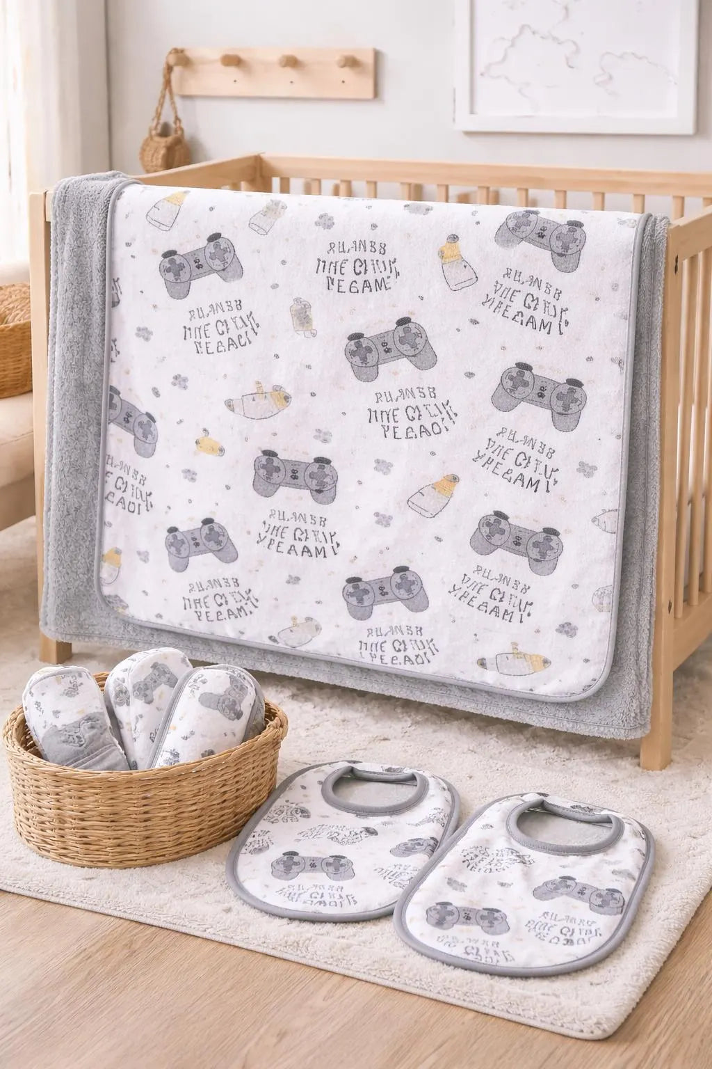 Flannel Fabric Player Has Joined the Game 100% Cotton