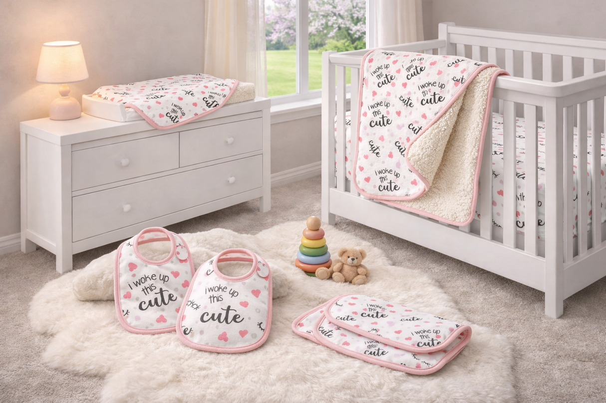 Flannel Fabric I Woke Up This Cute Nursery Print Springs Creative