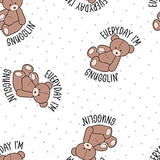 Flannel Fabric Everyday I'm Snuggling Nursery Flannel
