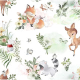 Flannel Fabric Nature Baby Floral Springs Creative