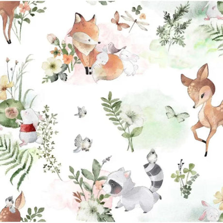 Flannel Fabric Nature Baby Floral Springs Creative
