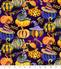 Quilting Cotton Witchy Pumpkins Halloween Fabric 100% Cotton