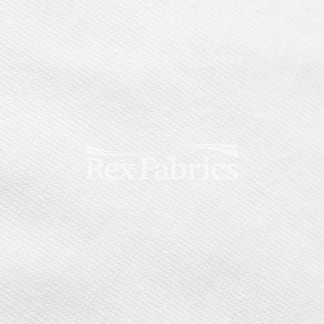 Spun Poly PFP Polyester Fabric - White, Solid, 58/60" Width (1 Yard)