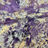 Foiled Tie Dye Spandex Fabric