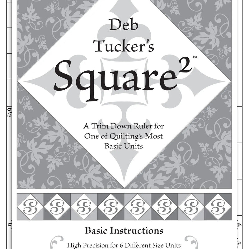 Acrylic Quilting Template Square Squared 6in x 12in
