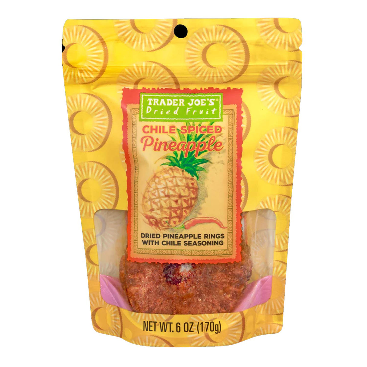 Trader Joe's Chile Spiced Pineapple Sweet & Spicy Snack 6 Oz