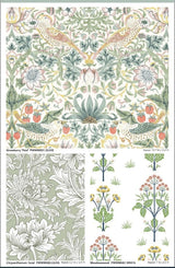 Quilting Cotton Standen Lily Yellow Leicester Collection Original Morris & Co