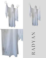 Standing Animated Skeleton Ghost Halloween Decoration, 55 x 65 1/2 Inc