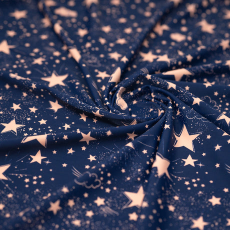 Printed Spandex Star Bright