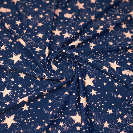 Printed Spandex Star Bright