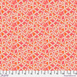 Cotton Fabric Star Flower Dance Coral Flourish and Bloom 44/45"