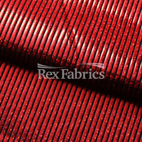 Stars Stripe Holo Nylon Spandex Fabric - Black Ground Hologram Star/Stripe Pattern, 58/60" Width (1 Yard)
