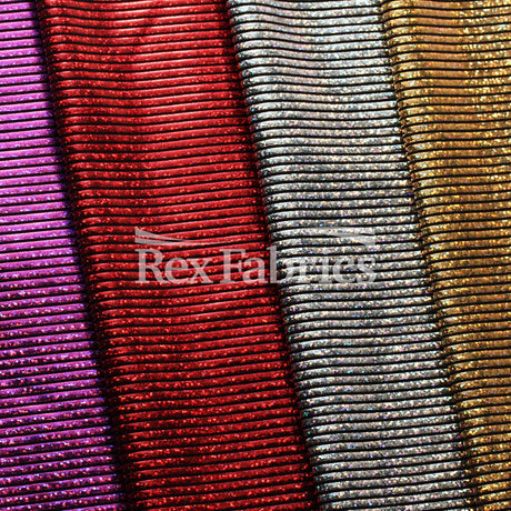Stars Stripe Holo Nylon Spandex Fabric - Black Ground Hologram Star/Stripe Pattern, 58/60" Width (1 Yard)