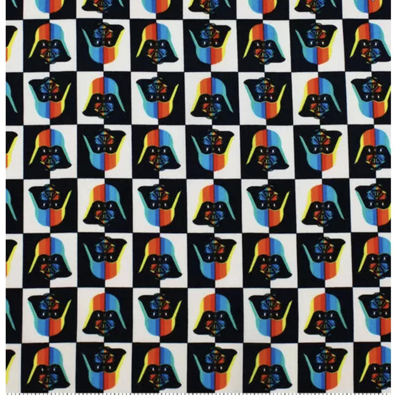 Quilting Cotton Star Wars Rainbow Darth Vader 100% Cotton Fabric