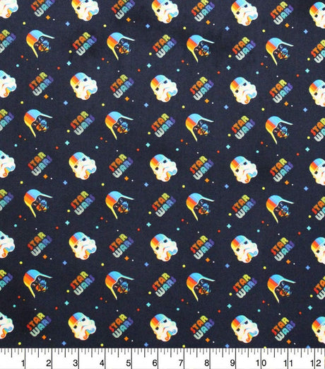 Quilting Cotton Star Wars Rainbow Empire Helms Camelot
