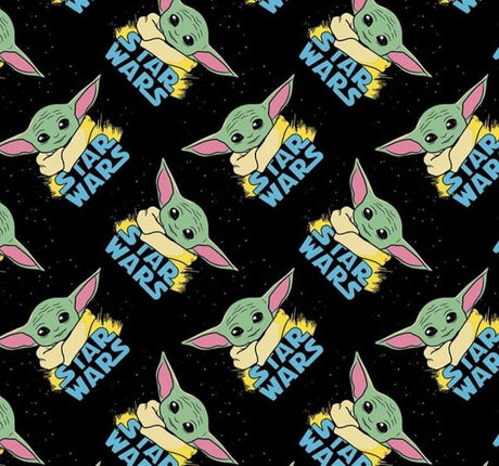 Quilting Cotton Star Wars Baby Yoda Fabric by the Yard