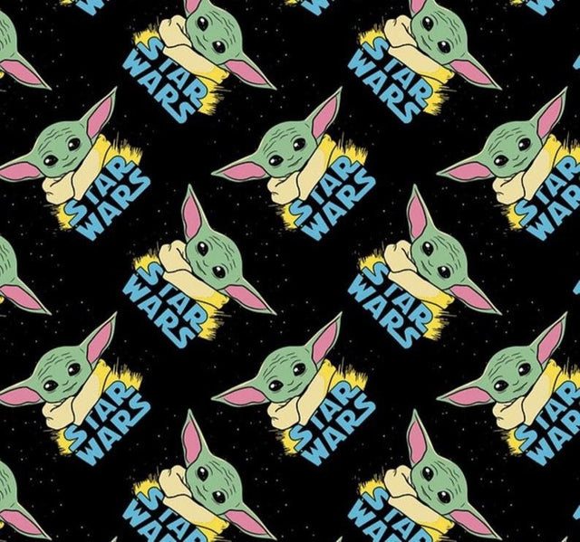Quilting Cotton Star Wars Baby Yoda Fabric by the Yard