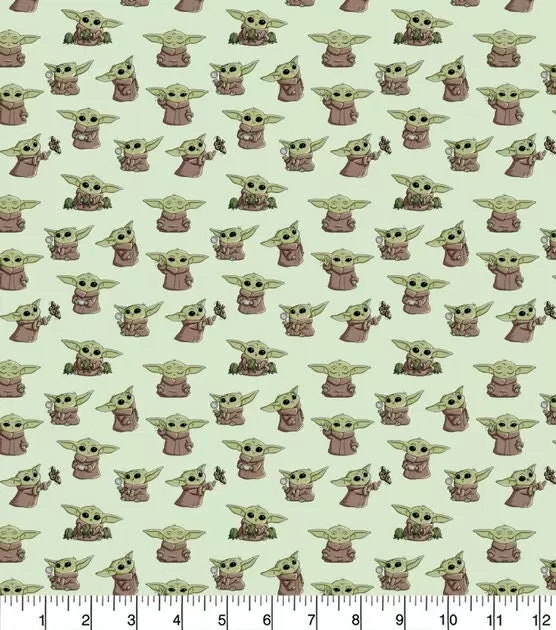 Quilting Cotton Star Wars Baby Yoda Playful Poses Robert Kaufman