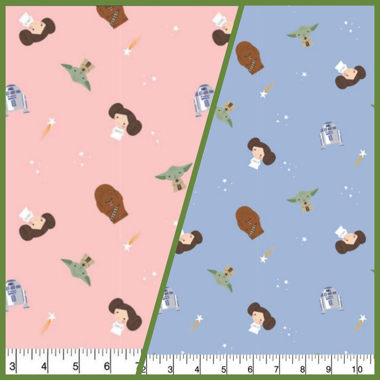 Quilting Cotton Star Wars Rebel Dreams Blue and Pink Robert Kaufman