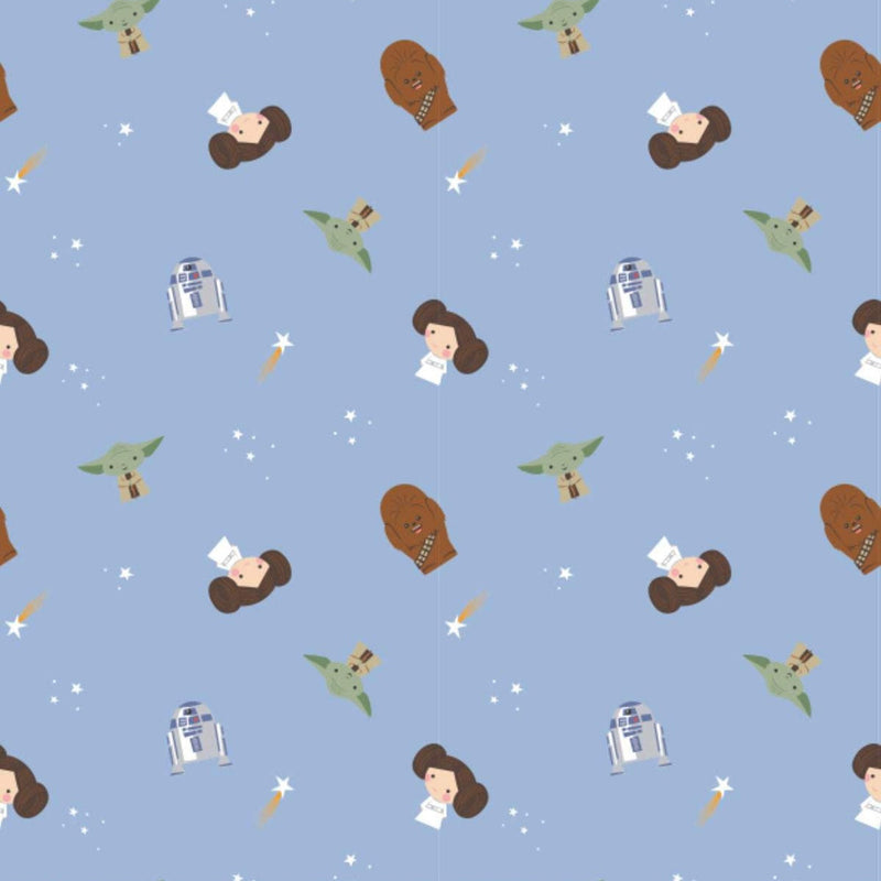 Quilting Cotton Star Wars Rebel Dreams Blue and Pink Robert Kaufman