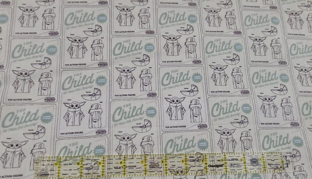 Quilting Cotton Star Wars Baby Yoda Fabric The Child