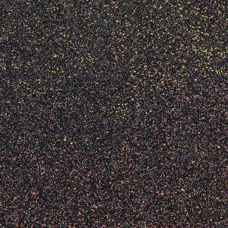 Stardust Chunky Glitter Polyester Fabric - Grey/Iridescent, 54/56" Width (1 Yard)