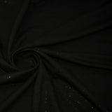 Stardust Foil Printed Stretch French Terry Fabric - Metallic Speckled Foil Print, 57" Width (1 Yard)