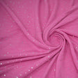 Stardust Foil Printed Stretch French Terry Fabric - Metallic Speckled Foil, 57" Width (1 Yard)