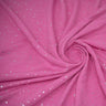 Stardust Foil Printed Stretch French Terry Fabric - Metallic Speckled Foil Print, 57" Width (1 Yard)