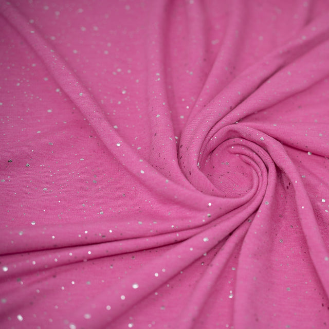 Foil Printed Stretch French Terry