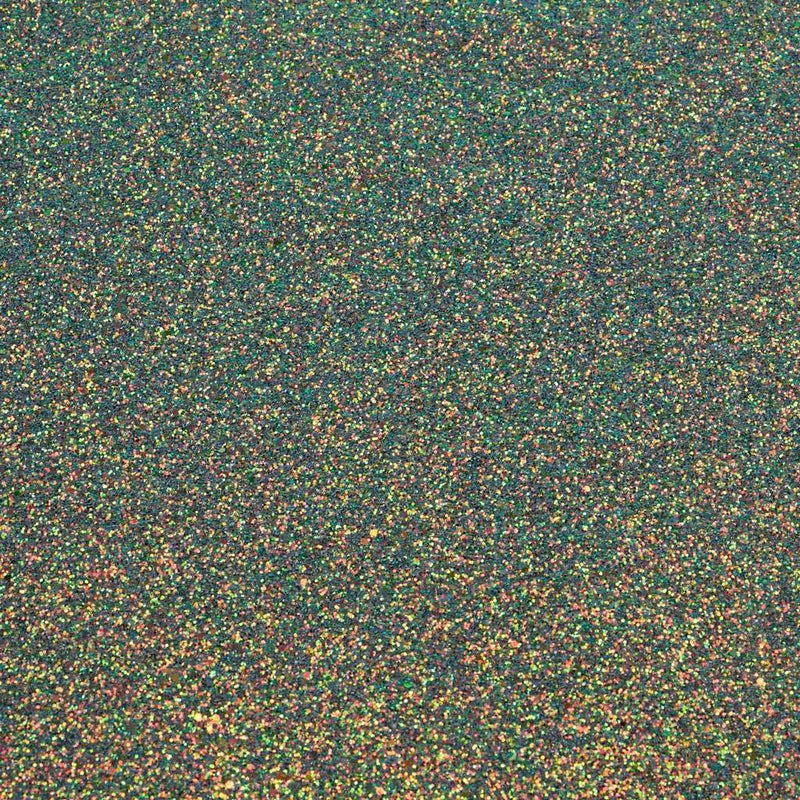 Stardust Chunky Glitter On Twill Polyester Fabric - Grey/Iridescent, 54" Width (1 Yard)