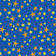 Cotton Quilting Fabric Starfish Soiree Royal Blue 44/45"