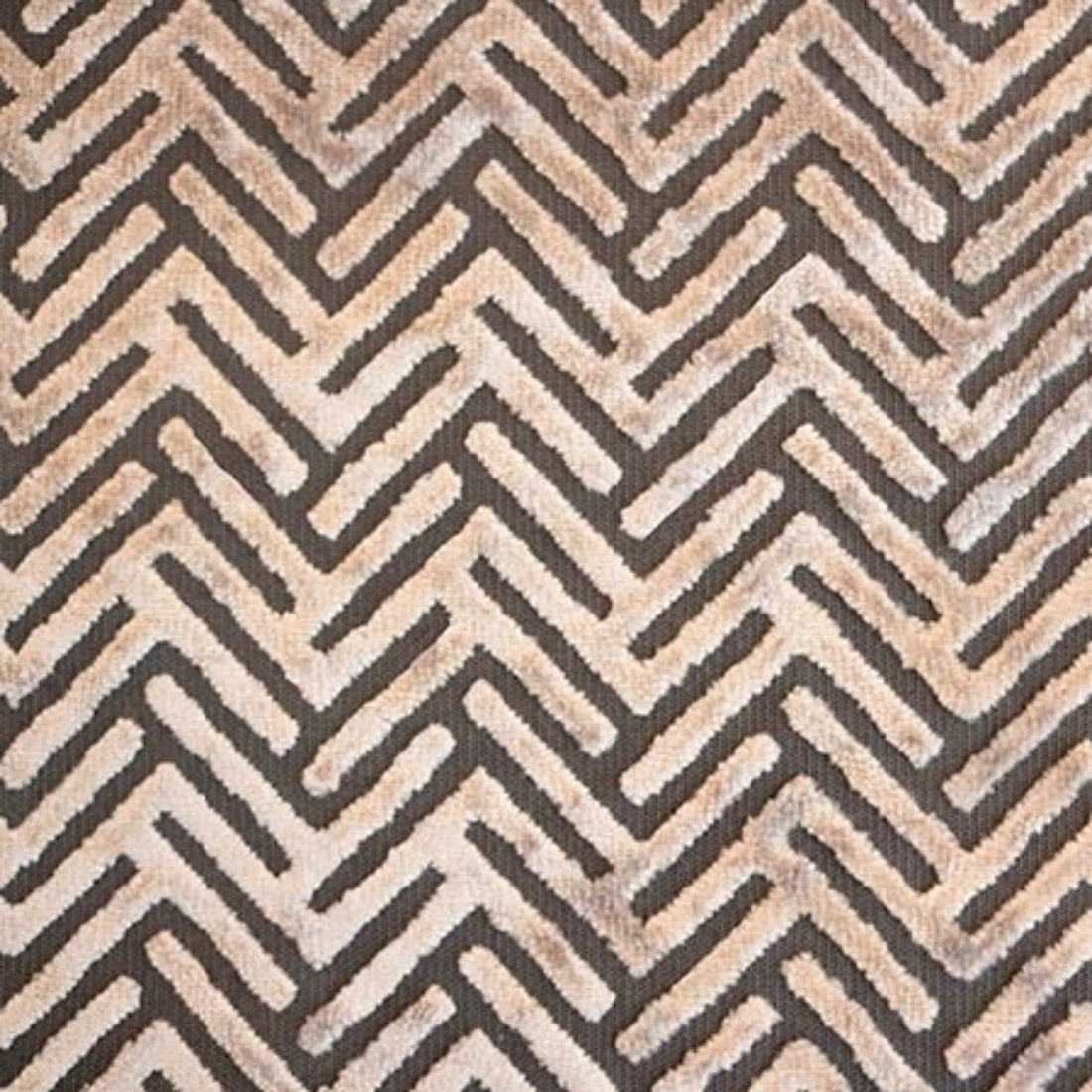 Burnout Velvet Upholstery Fabric Starlet Geometric Arrow Pattern