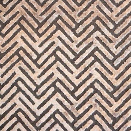 Burnout Velvet Upholstery Fabric Starlet Geometric Arrow Pattern