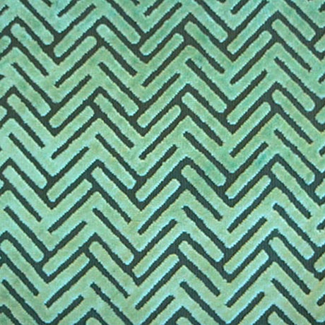 Burnout Velvet Upholstery Fabric Starlet Geometric Arrow Pattern