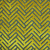 Burnout Velvet Upholstery Fabric Starlet Geometric Arrow Pattern