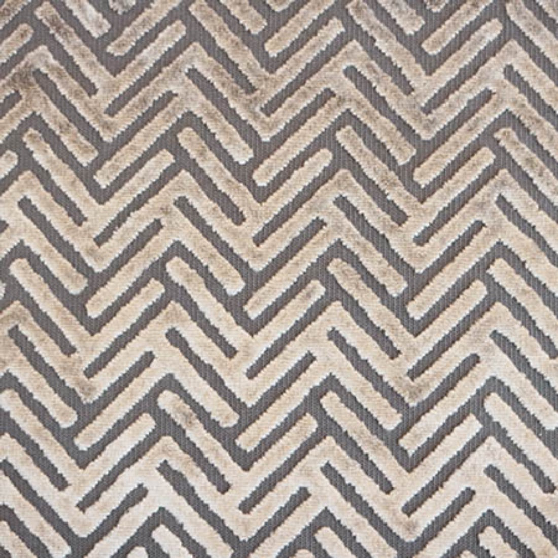 Burnout Velvet Upholstery Fabric Starlet Geometric Arrow Pattern