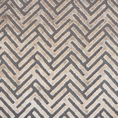 Burnout Velvet Upholstery Fabric Starlet Geometric Arrow Pattern