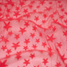 Starry Knitted Stretch Lace Polyester Fabric - Lime, Deep Coral, Black, White, 58/60" Width (1 Yard)