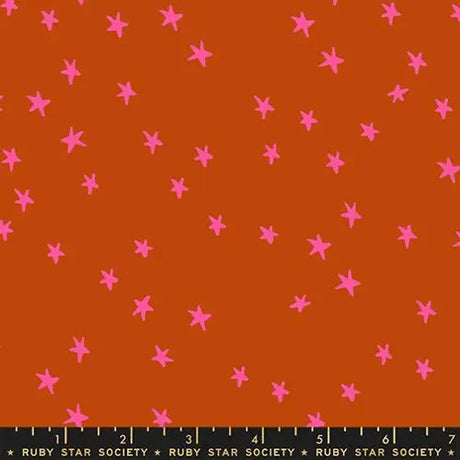 Cotton Print Starry New Cayenne 43/44 Fabric