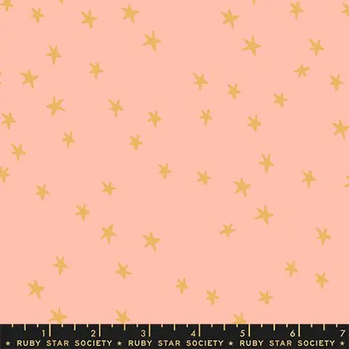 Cotton Fabric Starry New Peach 43/44"