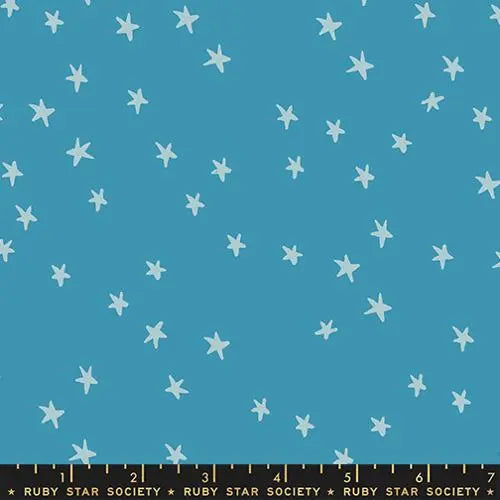 Cotton Fabric Starry New Vintage Blue 43/44" Wide
