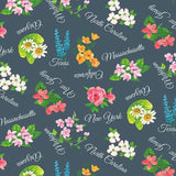 Quilting Cotton Stateside Color Pop Studio State Flowers Gray Blank Quilting