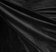 Steam Velour Polyester Fabric - Black, 58/60" Width