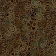 Cotton Steampunk Menagerie Large Gears Fabric