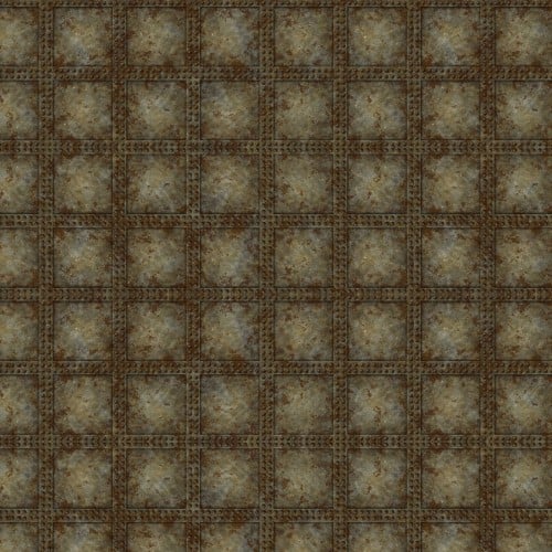 Cotton Steampunk Menagerie Rivets Fabric 44/45"