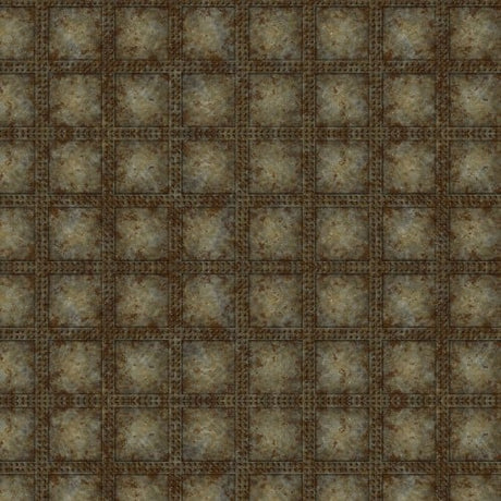Cotton Steampunk Menagerie Rivets Fabric 44/45"